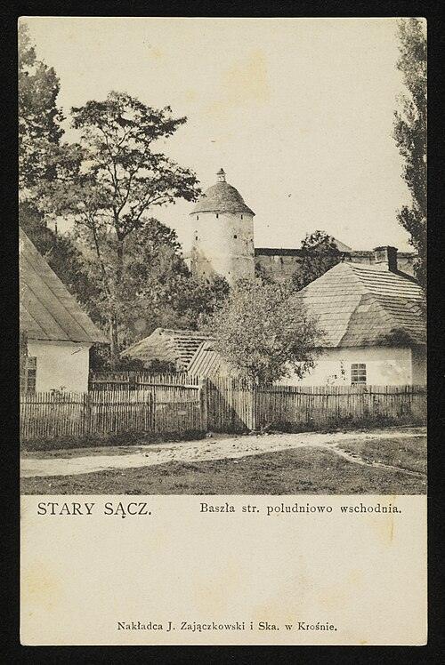 Baszta murów klasztornych, strona południowo-wschodnia, ok. 1900–1904