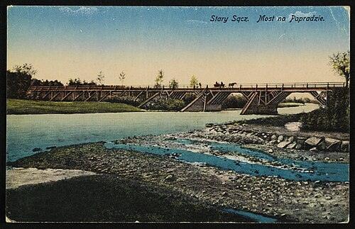 Most na Popradzie w 1910 r.
