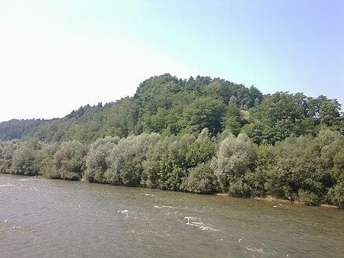 Wzgórze grodowe w Naszacowicach nad Dunajcem